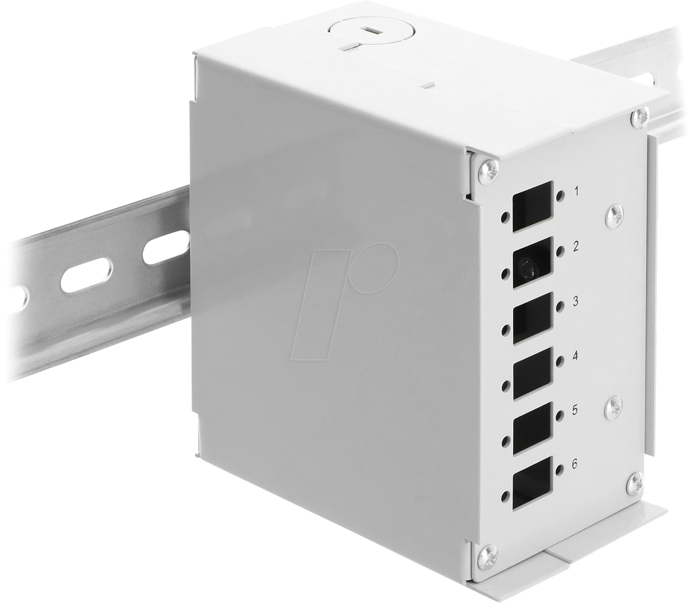 DELOCK 91066 - LWL Patchfeld, 6-Port, SC Simplex, LC Duplex, grau