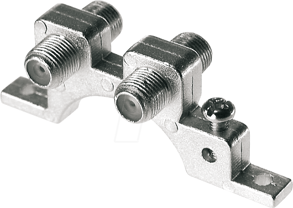 CFA 9-00 - F-Steckverbinder, 2 x F-Buchse, für Wandmontage