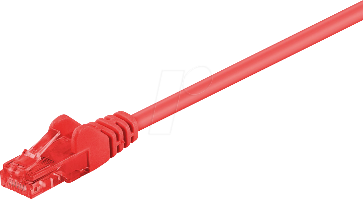 GOOBAY 68421 - Cat.6 U/UTP Patchkabel, CCA, rot, 5 m
