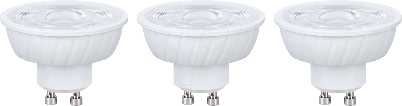 PLM 29268 - LED-Strahler GU10, 4,9 W, 550 lm, 2700 K, 3er-Pack