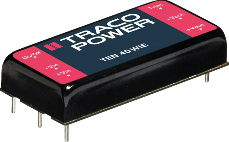 TEN 40-4812WIE - DC/DC-Wandler TEN 40WIE, 40 W, 18-75/12,0 VDC, DIL