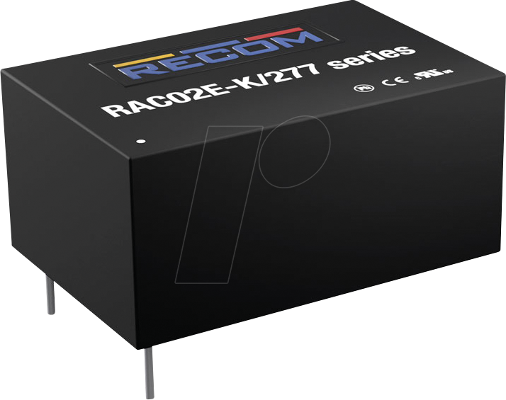 RAC02E-05SK-277 - AC/DC-Wandler, 2 W, 85-305 V AC, 5 V DC, Modul