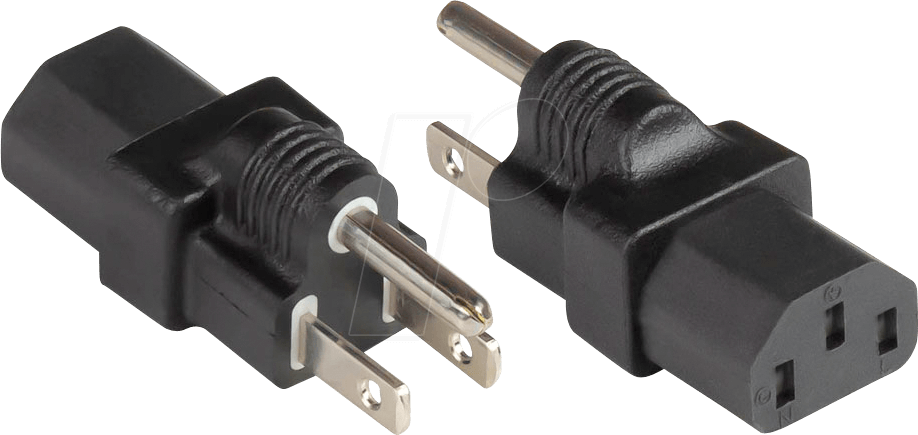 GC PA-4530S - Netzadapter, US-Schutzkontaktstecker, Typ B, C13, schwarz