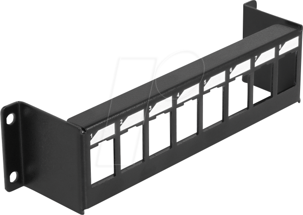 Thumbnail - DELOCK 86611 - Keystone Halterung 8 Port Panel, Aufputz
