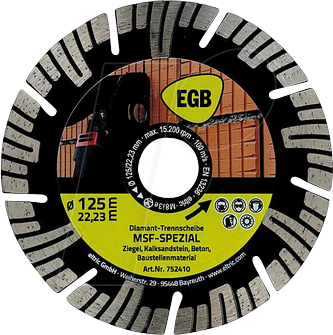 EGB 752410 - Diamant-Trennscheibe 125 mm MSF-Spezial