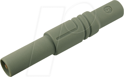LAS S G GR - Sicherheitsstecker, 1000 V-CAT III, grau