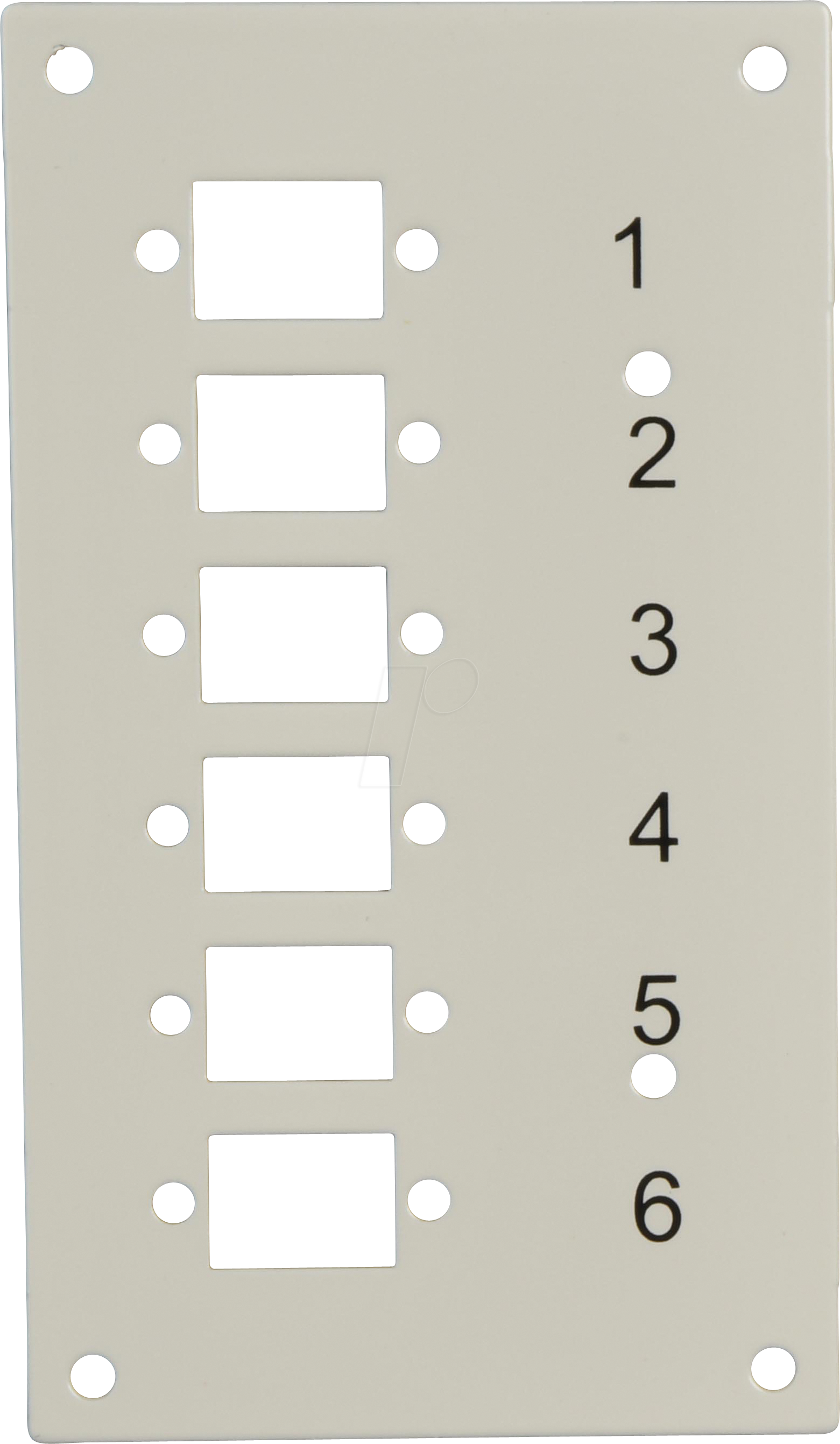 Thumbnail - EFB 53705.3V2B - Frontblende für 6x SC-Simplex, LC-Duplex, E2000®
