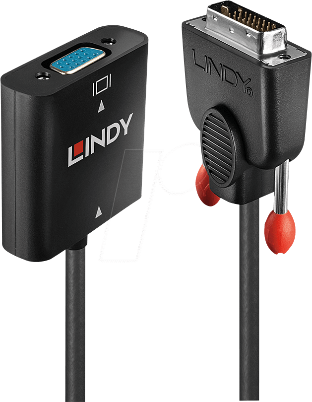 LINDY 38189 - VGA Adapter, VGA Buchse auf DVI Buchse