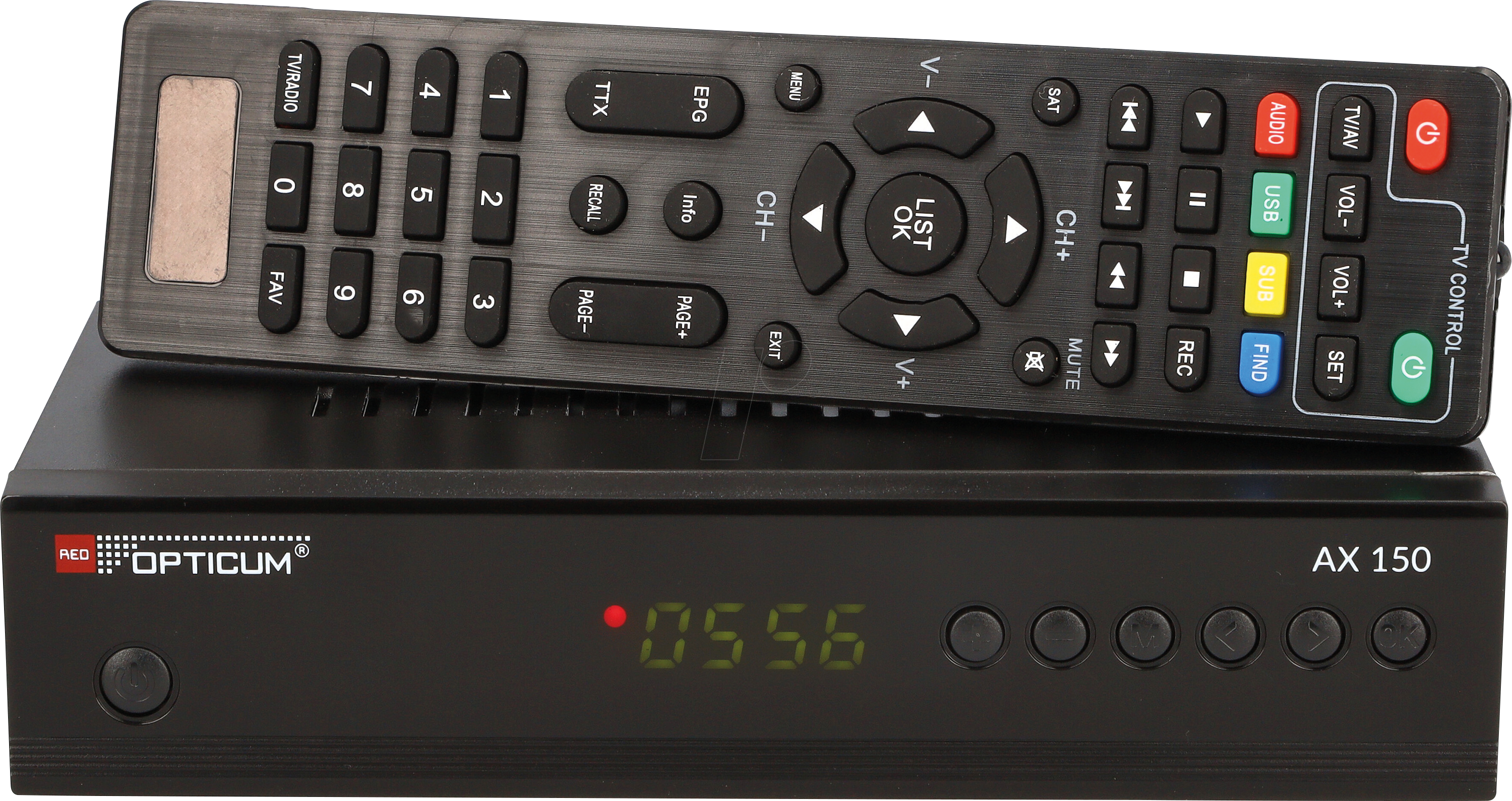 OPTICUM AX150P - Receiver, SAT, DVB-S2, HDTV, FTA