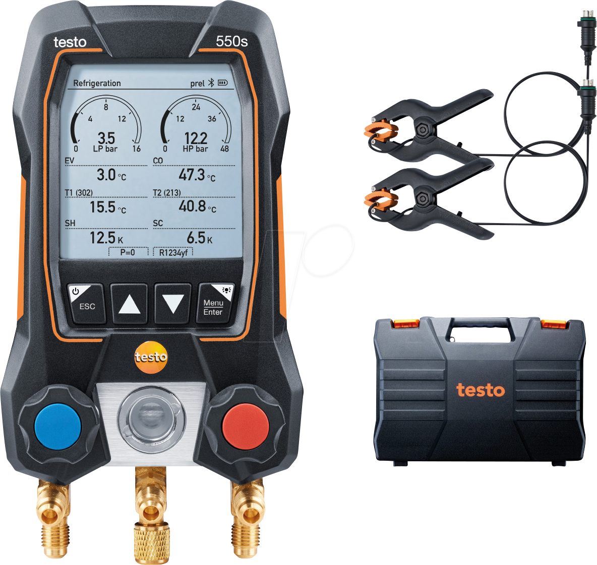 TESTO 0564 5501 - App-gesteuerte digitale Monteurhilfe testo 550s, Basis-Set
