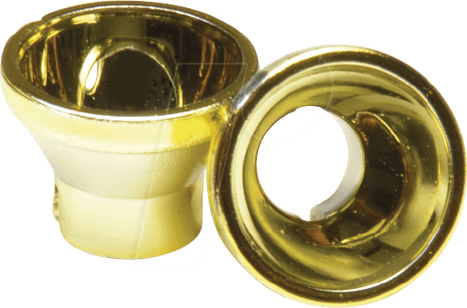 REFL METALL GO 1 - LED-Reflektor, 5 mm, metallisiert, gold hell