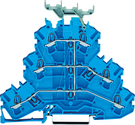 WAGO 2002-3239 - Dreistock-Durchgangsklemme, Ø 0,25 - 2,5 mm, N