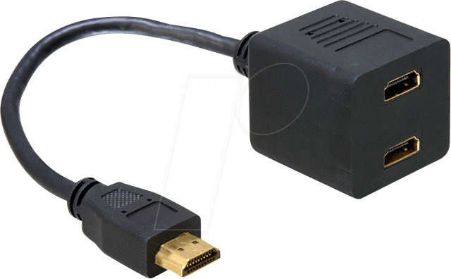 DELOCK 65056 - HDMI Adapter, HDMI-A Stecker auf 2x HDMI Buchse