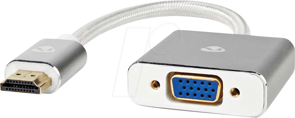 N CCTB34900AL02 - VGA-Adapter, HDMI Stecker > VGA Buchse, Silber