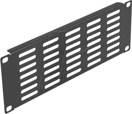 DELOCK 66840 - Panel, 10'', mit Lüftungsschlitzen horizontal, 2 HE, schwarz