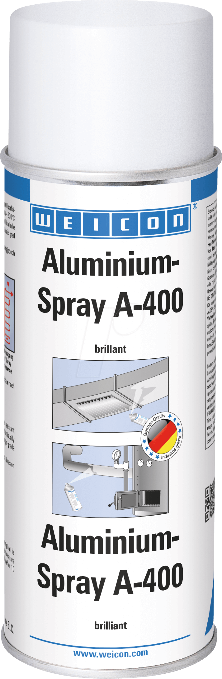 WEICON 11051400 - Aluminium-Spray A-400 Brillant, 400 ml