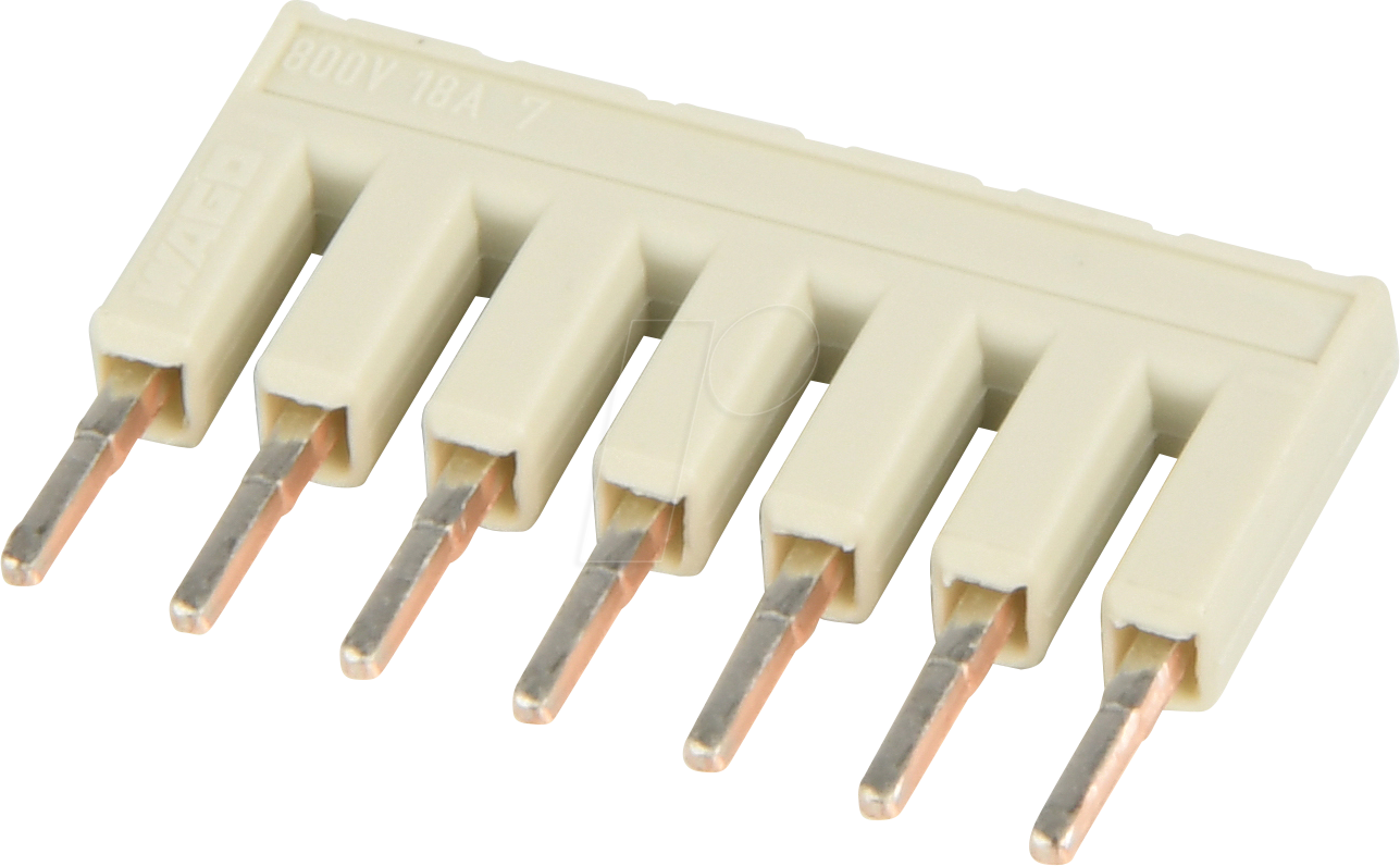 WAGO 2001-407 - Kammbrücker, 7-fach, für WAGO 2001