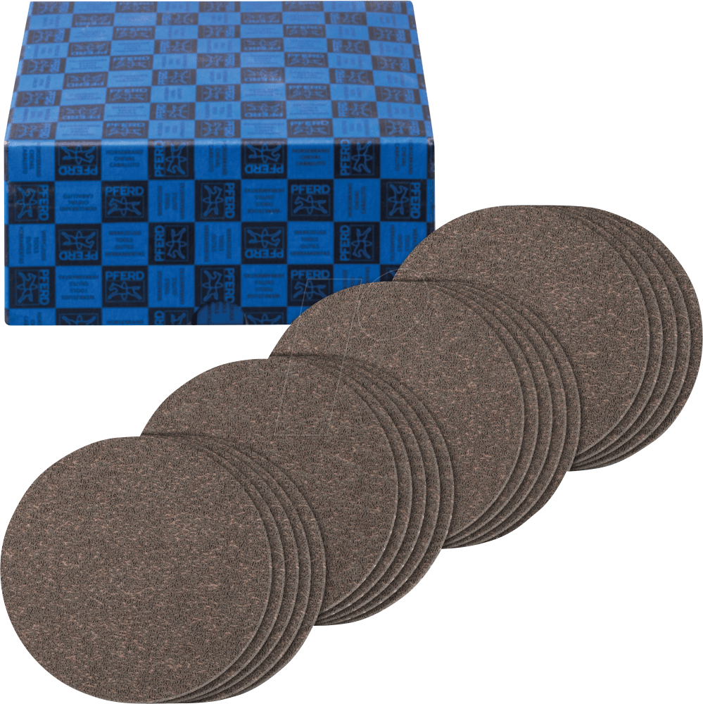 Thumbnail - PFERD 42898002 - Klettronden-Set Compactkorn 20-tlg. Ø 125 mm CK180,240,320,400