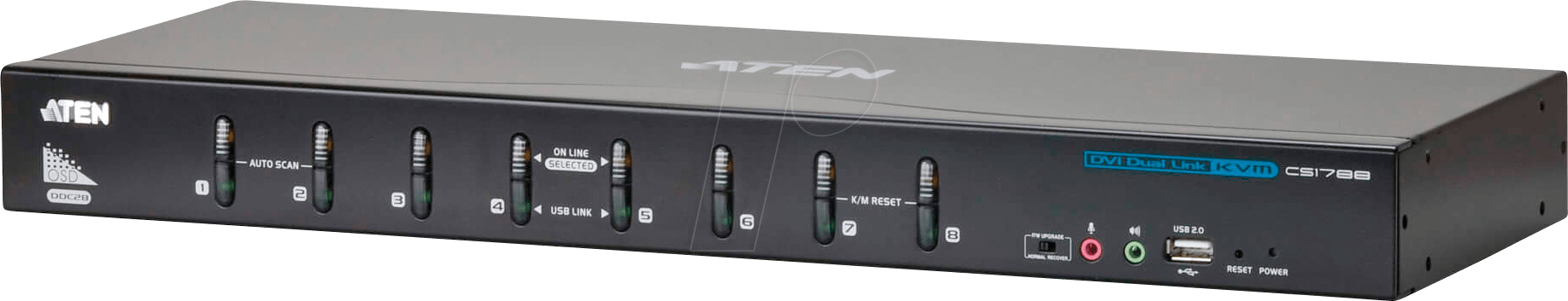 ATEN CS1788 - 8-Port KVM Switch, DVI, USB, Audio