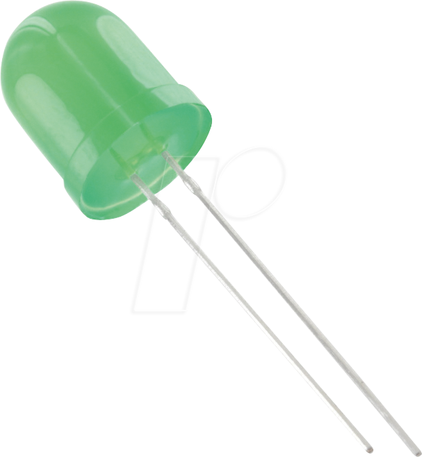 10034G3D-EHE-A - LED 10mm, bedrahtet, grün, 2500 mcd, 60°