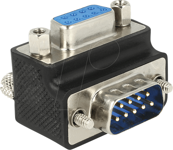 Thumbnail - DELOCK 65595 - Adapter Sub-D 9 Pin Stecker > Buchse 270°