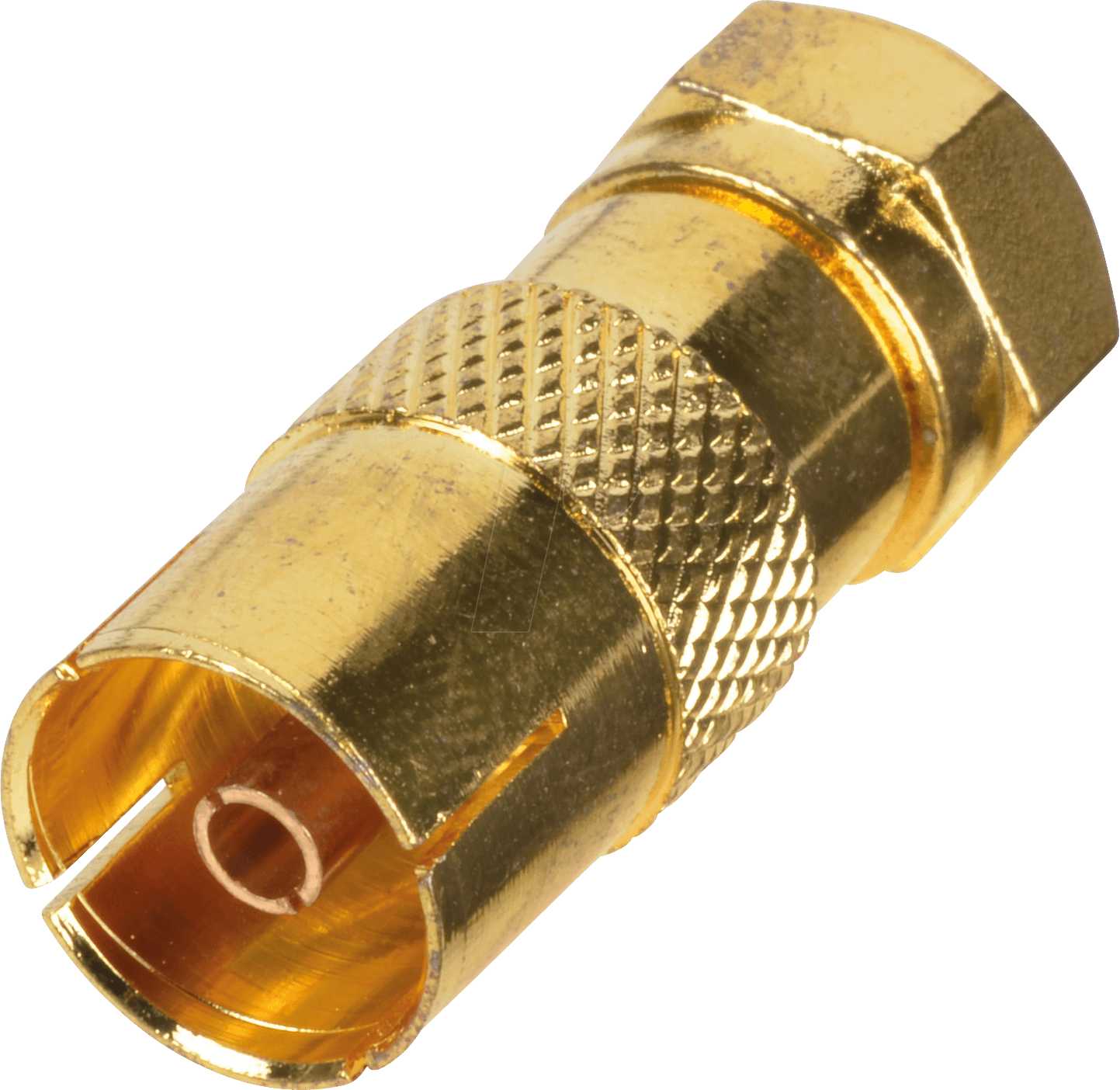 Thumbnail - FI SB-G - F-Stecker auf IEC-Buchse, vergoldet