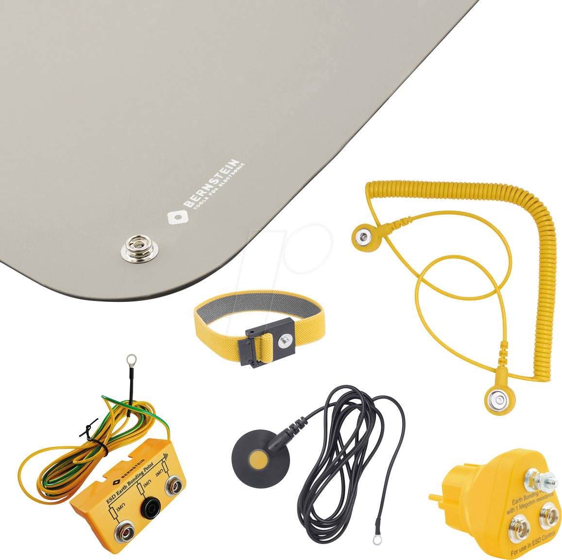 BERN 9-361-B - ESD Handling-Set, Matte, Armband, Kabel, Erdungsstecker, 6-tlg