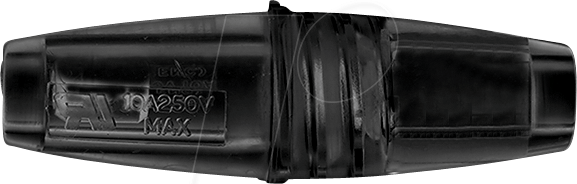 BUL FX0380/BK - Sicherungshalter, 5 x 20 mm, Schraubklemmen, schwarz