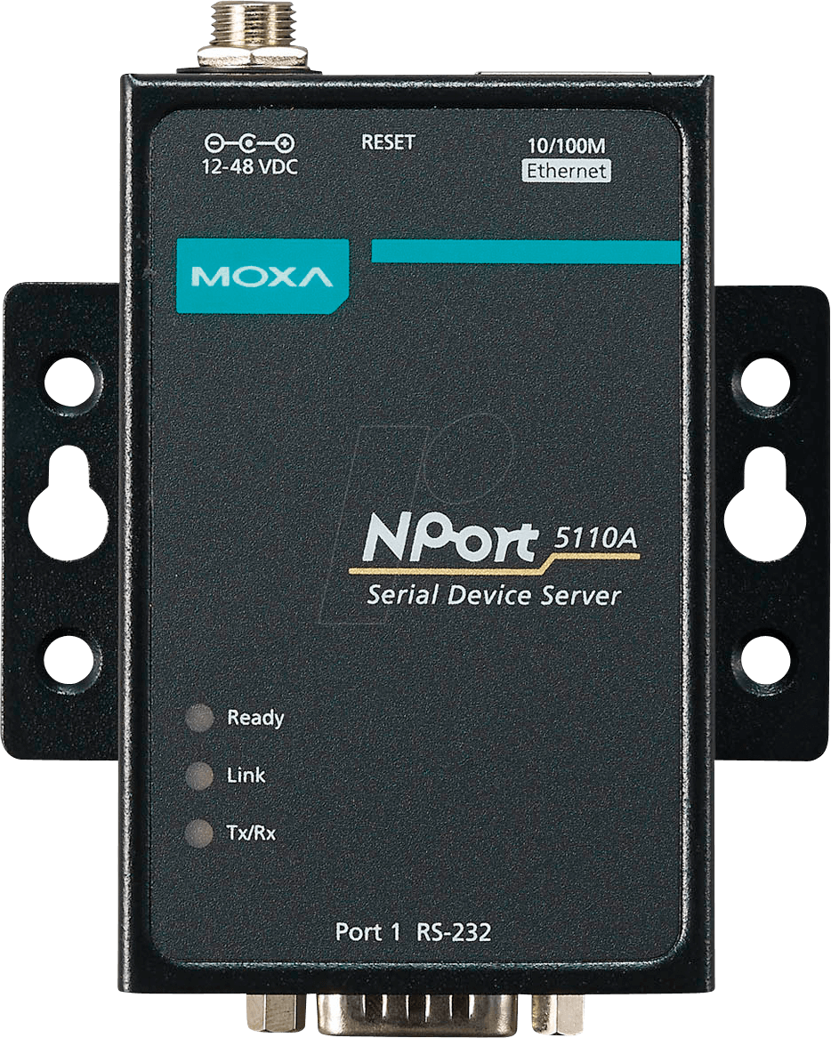 MOXA NPORT 5110A - Geräteserver, 1x RJ45, 1x RS-232, DB9