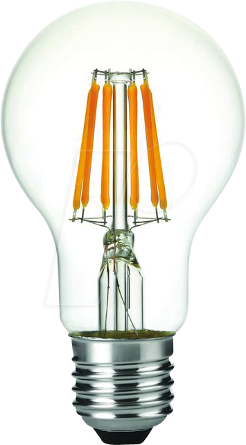 SCHI LX023870602 - LED-Lampe E27, 6,5 W, 630 lm, 2500 K, Filament, dimmbar