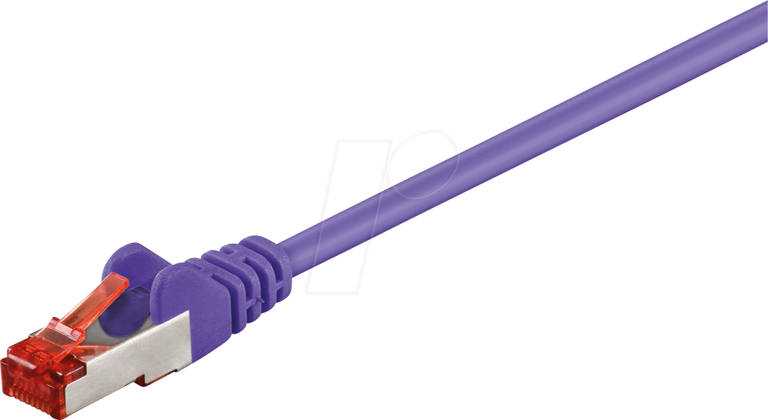 Thumbnail - GOOBAY 95470 - Cat.6 S/FTP PiMF Patchkabel, CCA, violett, 0,5 m