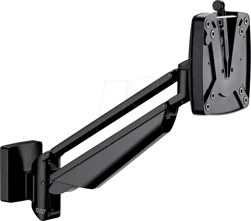 NOVUS 9901078000 - Monitor Halter, 1 Display, Slatwallmontage, schwarz, 2-7 kg