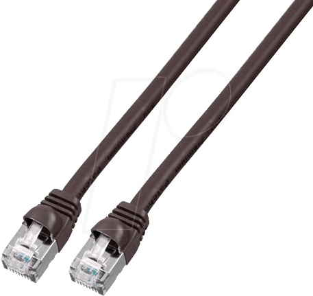 PATCH-C6KB 1SW - 1 m VOIP-Patchkabel Cat.6, schwarz, kurze Tülle