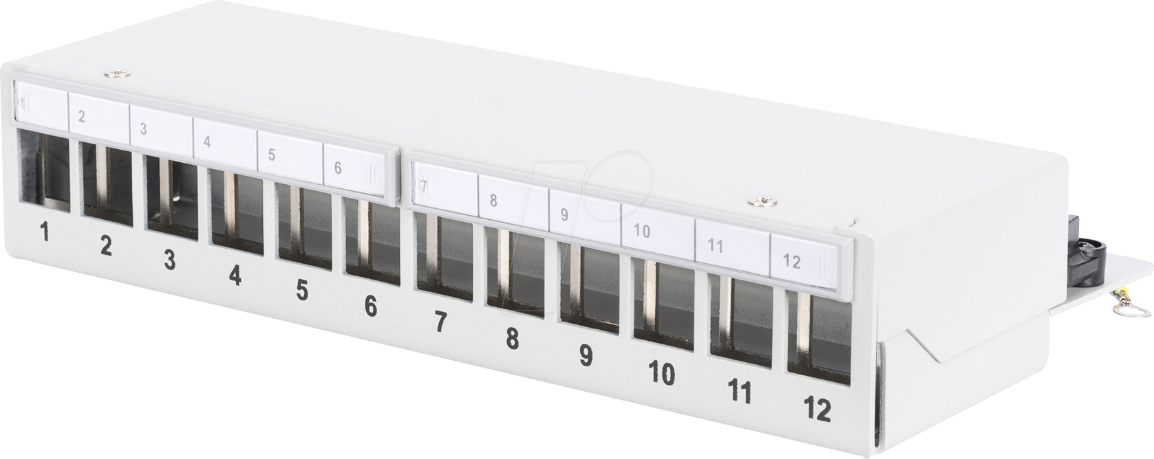 DIGITUS DN-93706 - Patch Panel, 12-Port, geschirmt