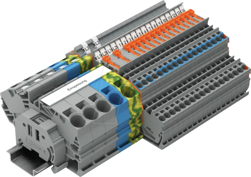 WAGO 821-112 - TOPJOB®S-Hauptverteiler-Set mit Betätigungsöffnung und Drücker