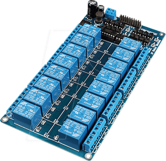 DEBO RELAIS 16CH - Entwicklerboards - Relais-Modul, 16 Channel, 12 V