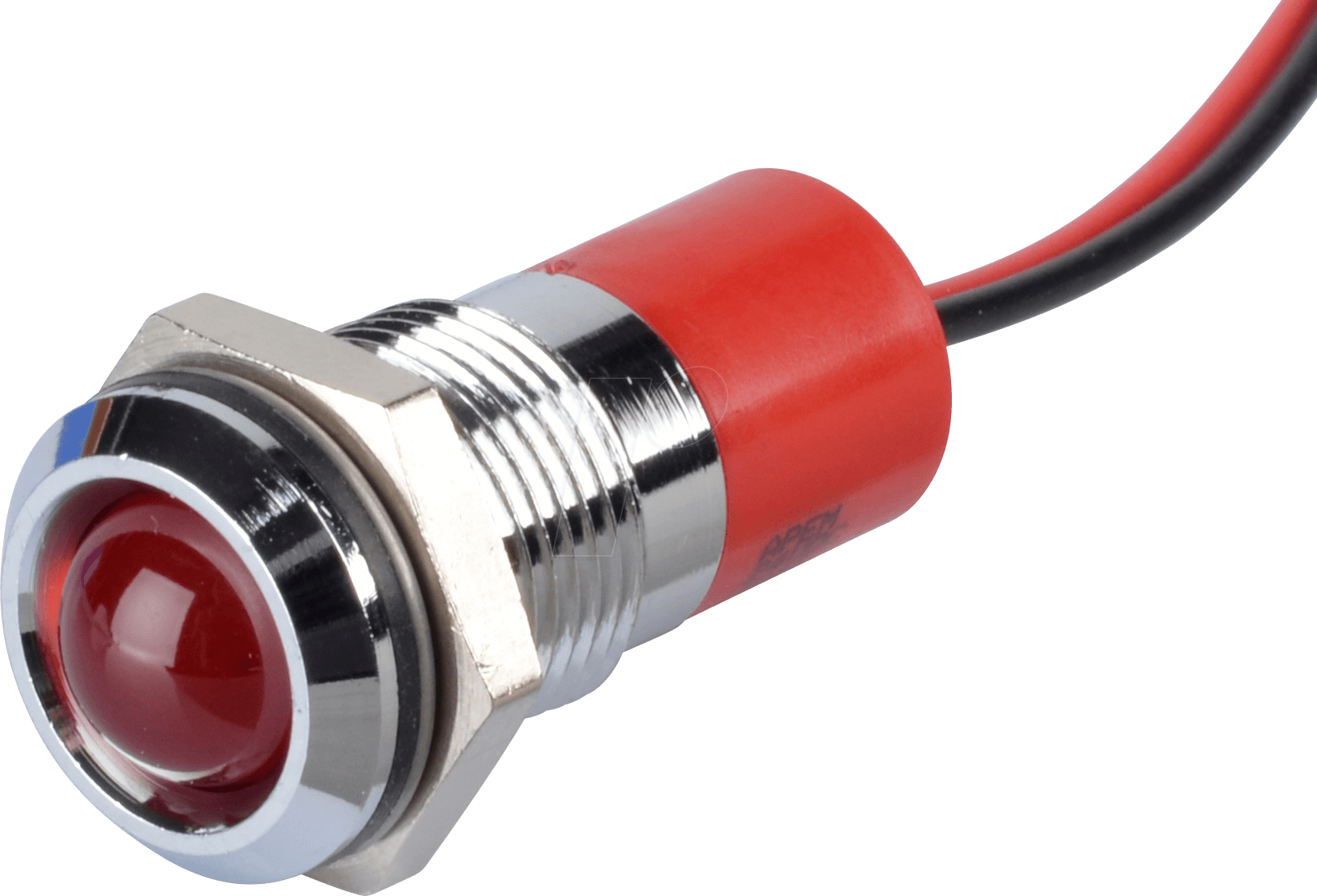 APM Q14P3C R24E - LED-Signalleuchte, rot, 24 V, Ø 14 mm, vorstehend, bedrahtet