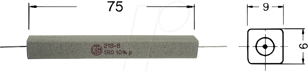 Thumbnail - 17W AXIAL 68 - Drahtwiderstand, axial, 17 W, 68 Ohm, 10%