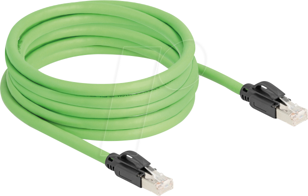 DELOCK 80891 - Cat.6a Patchkabel, SF/UTP, PUR (TPU), 5 m, grün