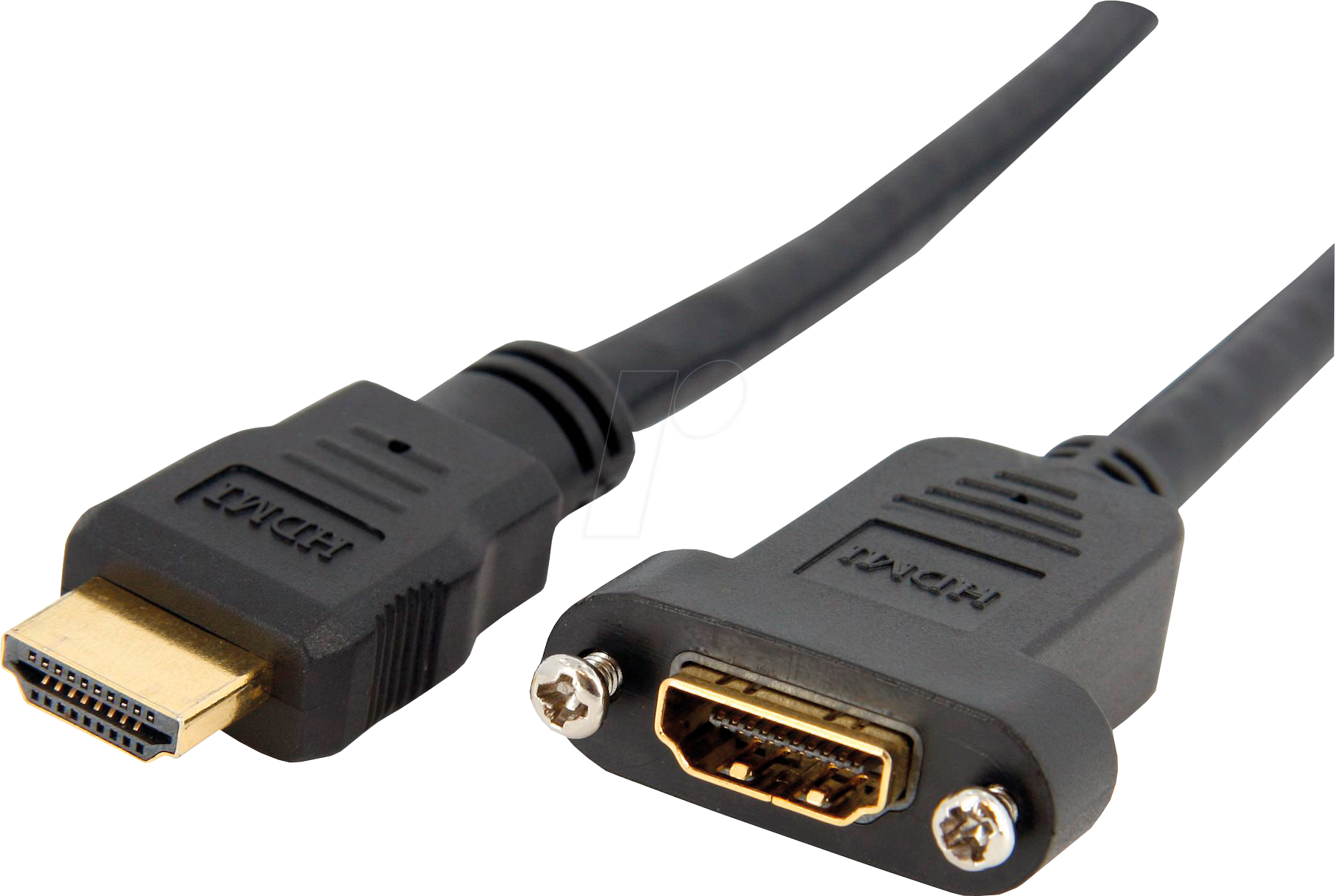ST HDMIPNLFM3 - HDMI Kabel ST/BU, schraubbar, 90 cm