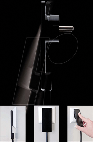 EVOLINE PLUG WS - Schutzkontaktstecker Typ EF - CEE 7/7, weiß