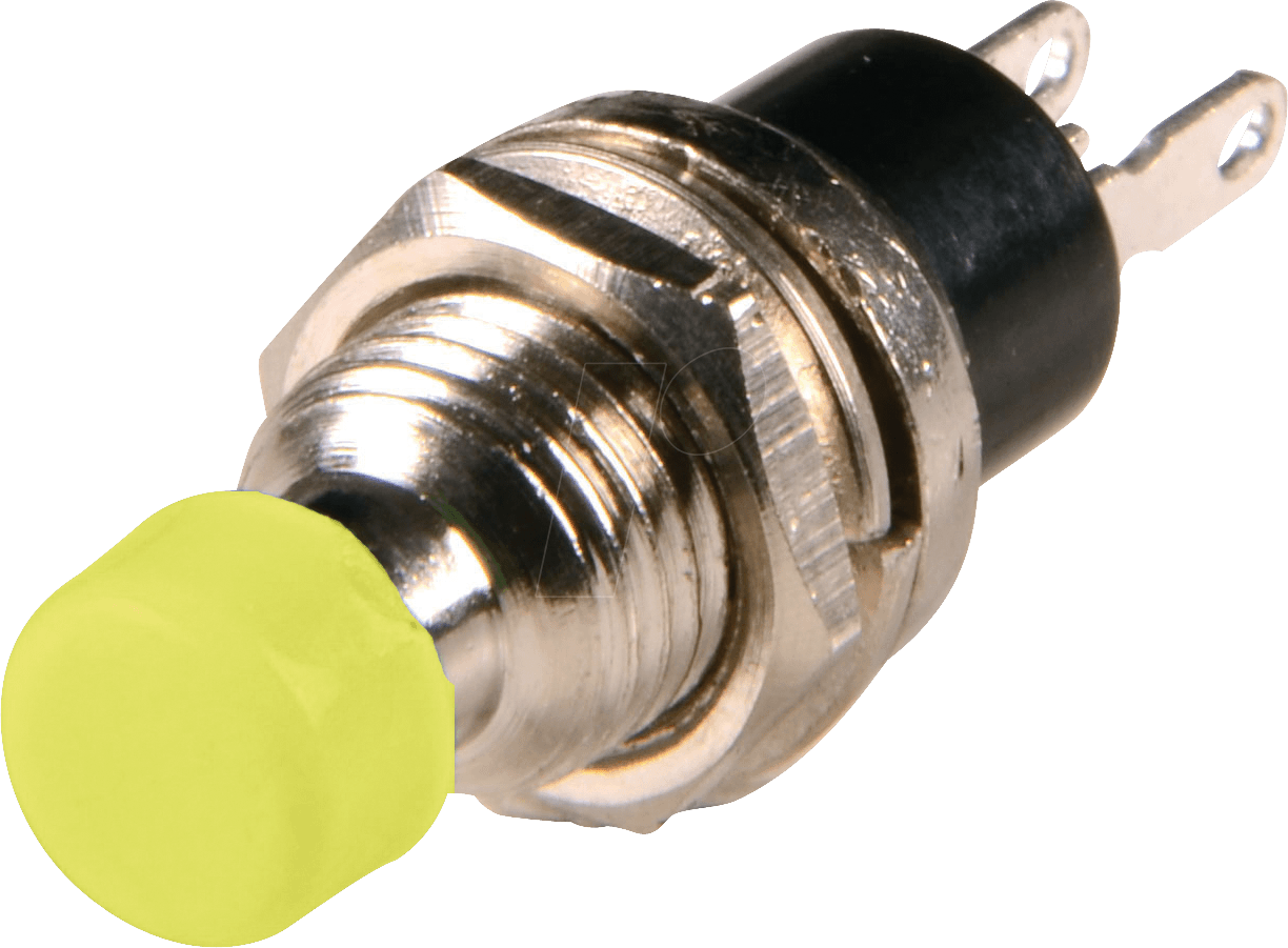 T 113A GE - Miniatur-Drucktaster 0,5A-24VAC, 1x (Ein), gelb