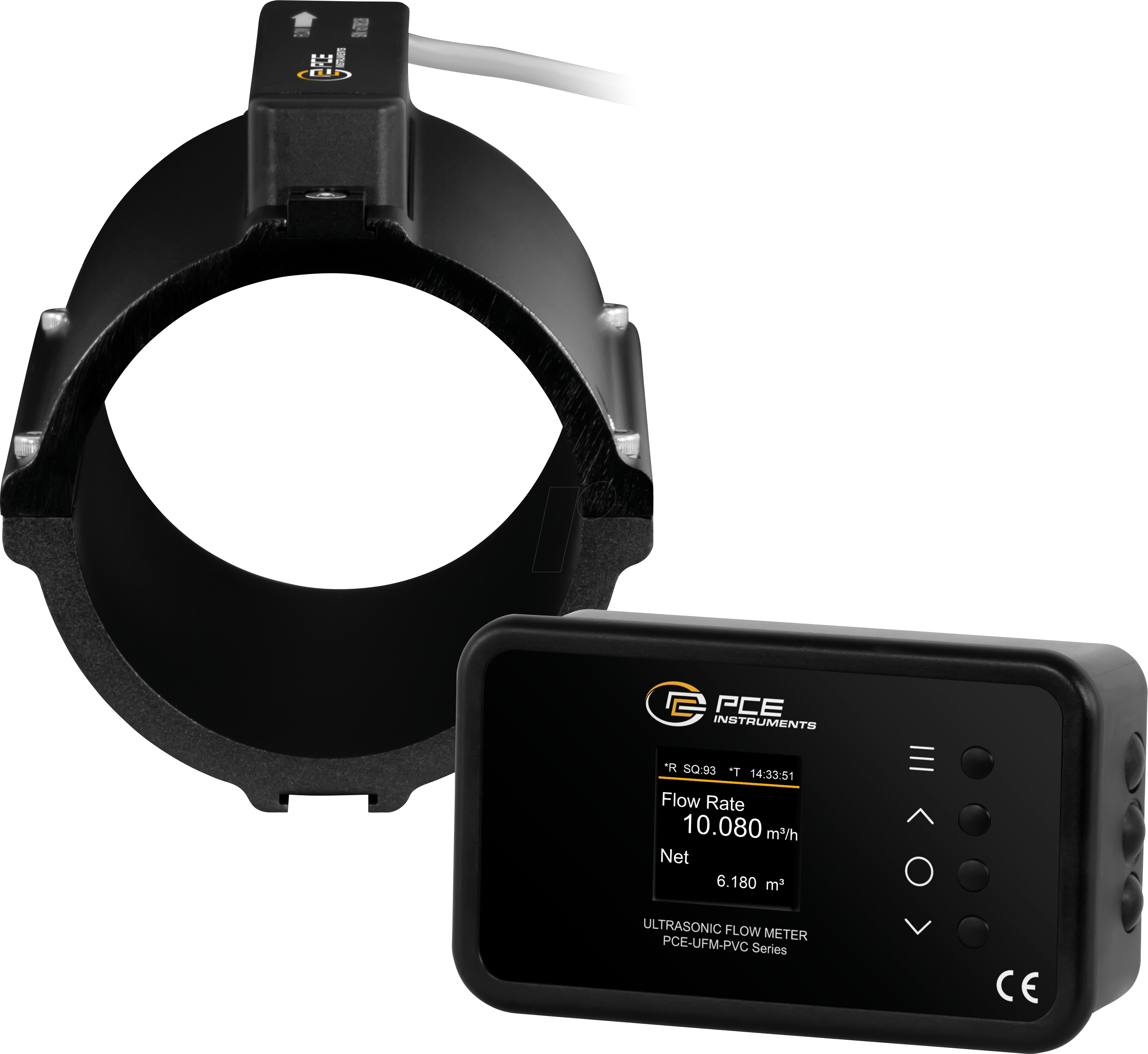 PCE UFM 80PVC - Durchflussmesser zum Festeinbau PCE-UFM 80PVC