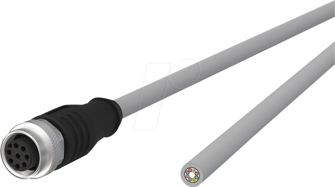 MC 142MNA20010 - Sensorleitung, M12, 8 pol, Ku > offenes Ende, 1 m