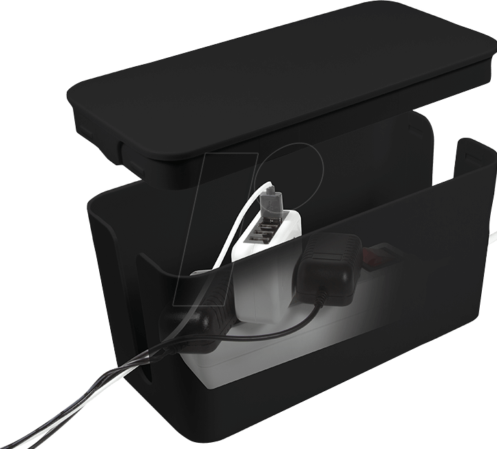 LOGILINK KAB0060 - Kabelbox, 235 x 115 x 120 mm, Schwarz