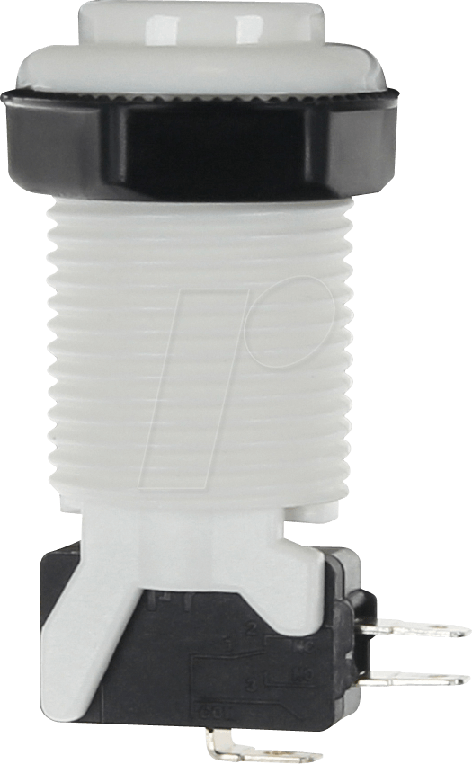 ARC BUTTON WH - Arcade Button mit Mikrostaster, weiß