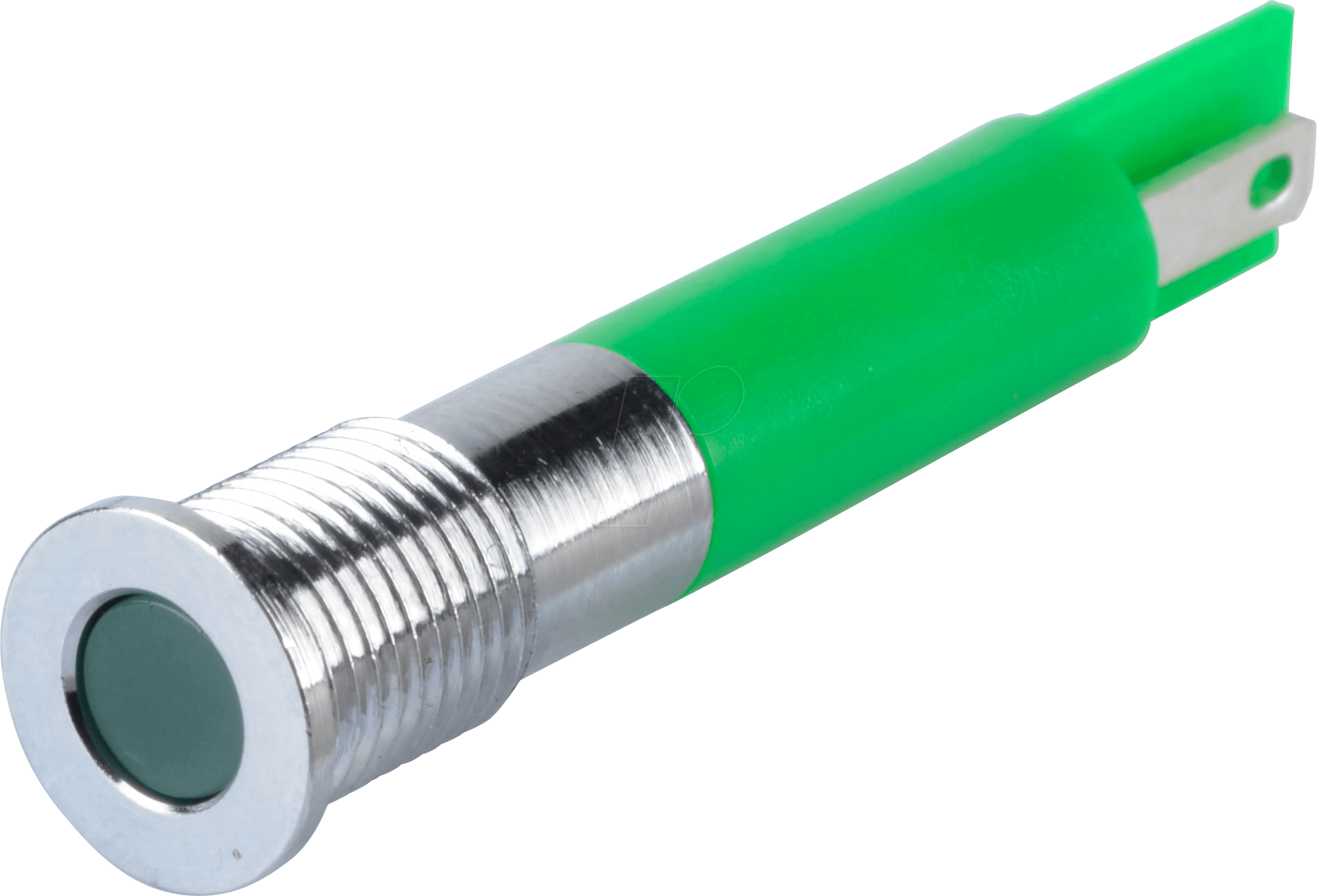 APM Q8F1C G24E - LED-Signalleuchte, grün, 24 V, Ø 8 mm, bündig, FASTON