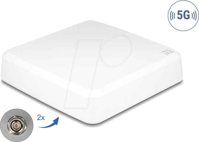 DELOCK 81467 - Antenne 5G, 2x N Buchse, direktional, Outdoor, weiß