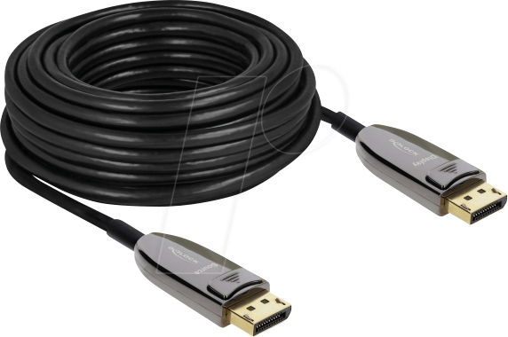 DELOCK 87108 - DisplayPort Kabel, 2.1 8K 60 Hz, 40 Gbps, 15,0 m