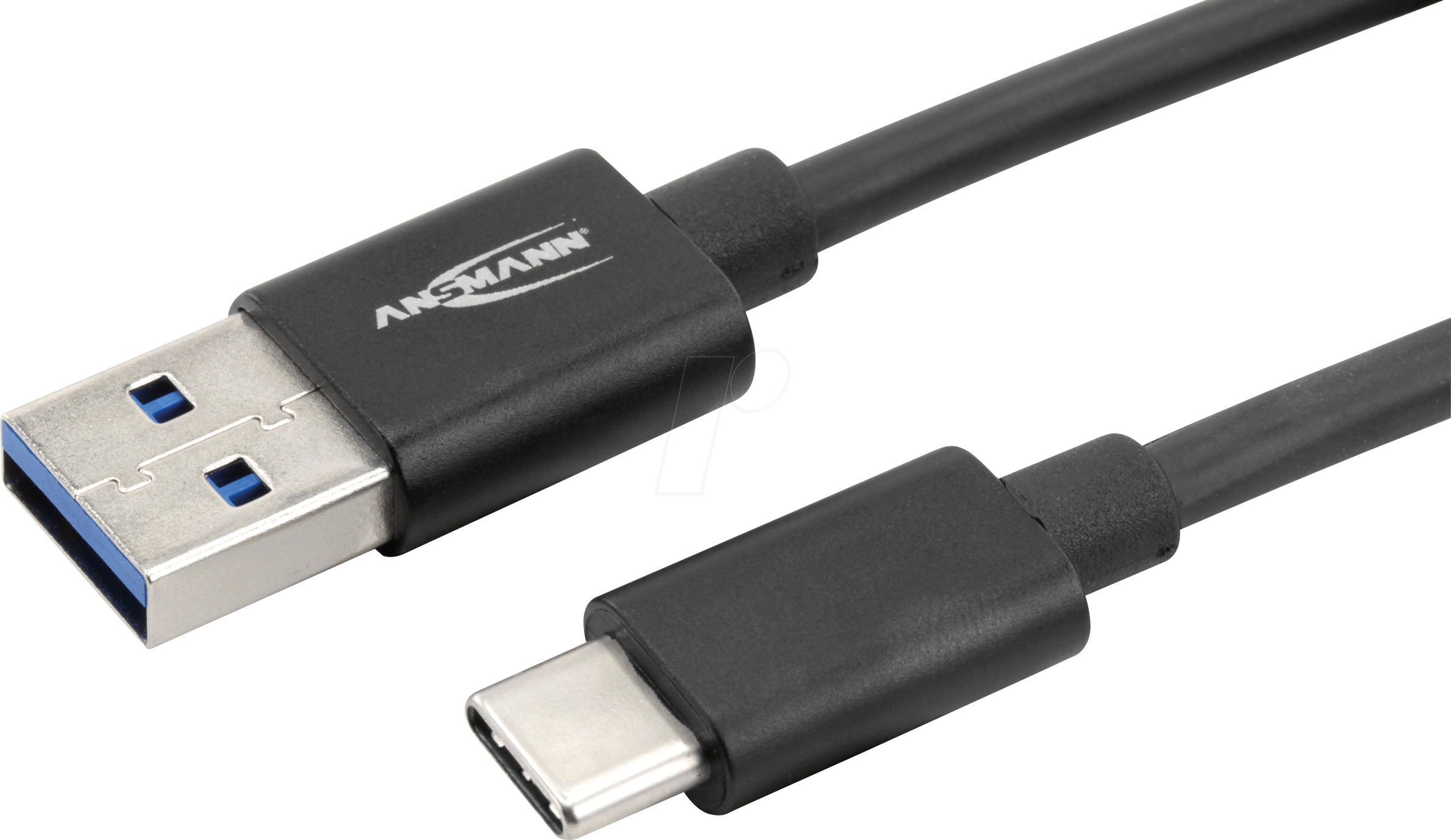 ANS 1700-0081 - Daten-/ Ladekabel USB A-Stecker > USB-C, schwarz, 2 m